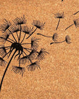 24" X 48" Brown And Black Floral Hello Outdoor Coir Door Mat