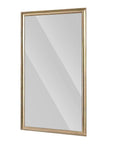 71" Golden Brown Wood Wall Mounted And Leaning Framed Full Length Mirror