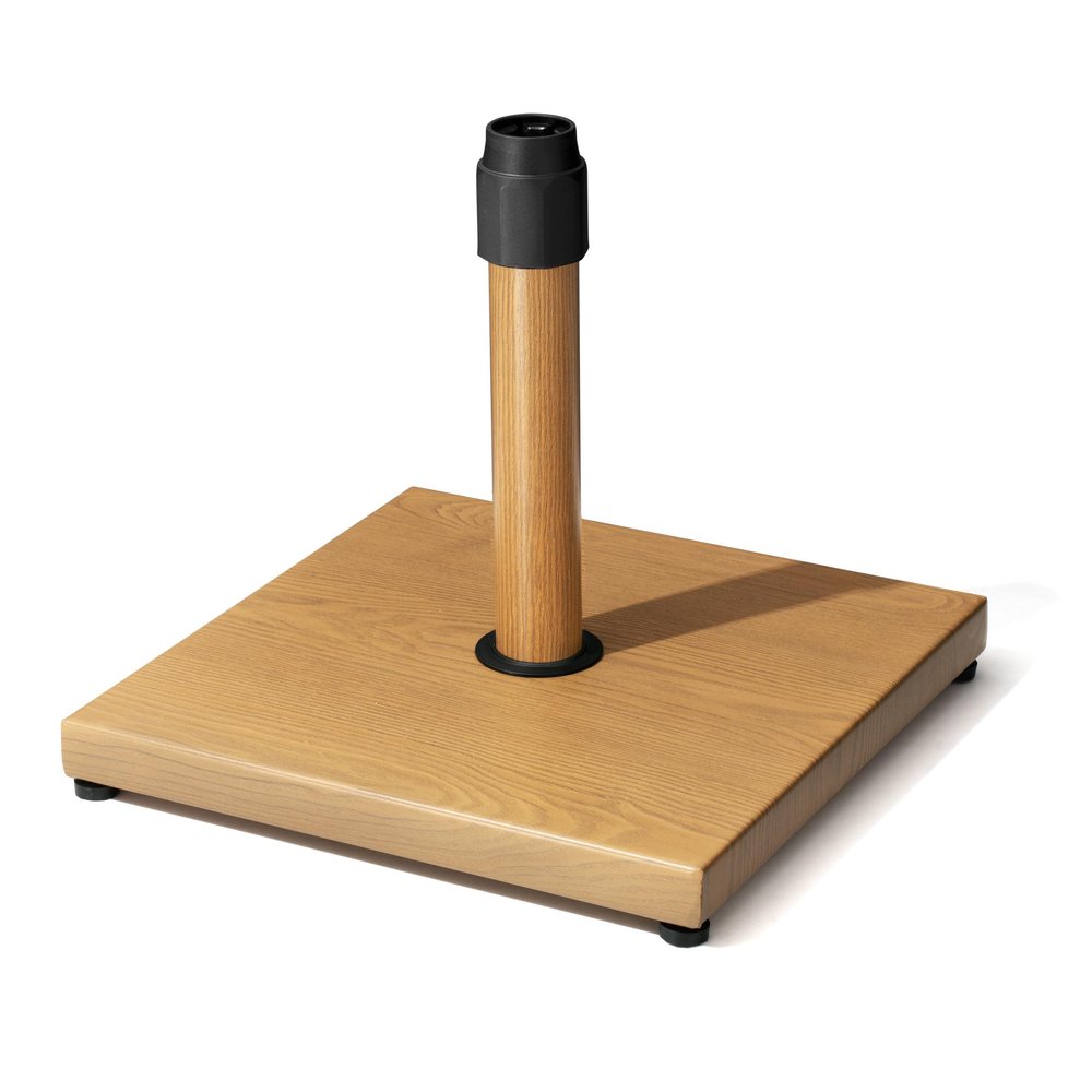 Brown Market Umbrella Steel In Ground Adjustable Umbrella Base