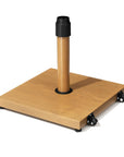 Light Brown Market Umbrella Steel In Ground Adjustable Umbrella Base With Wheels