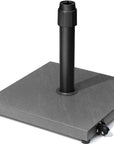 Gray Market Umbrella Steel In Ground Adjustable Umbrella Base With Wheels