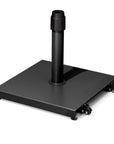 Black Market Umbrella Steel In Ground Adjustable Umbrella Base With Wheels