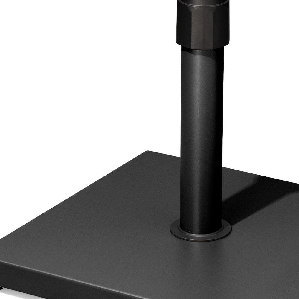 Black Market Umbrella Steel In Ground Adjustable Umbrella Base With Wheels