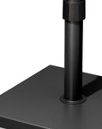 Black Market Umbrella Steel In Ground Adjustable Umbrella Base With Wheels