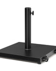 Black Market Umbrella Steel In Ground Adjustable Umbrella Base With Wheels