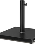 Black Market Umbrella Steel In Ground Adjustable Umbrella Base With Wheels