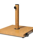 Light Brown Market Umbrella Steel In Ground Adjustable Umbrella Base With Wheels