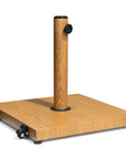Light Brown Market Umbrella Steel In Ground Adjustable Umbrella Base With Wheels