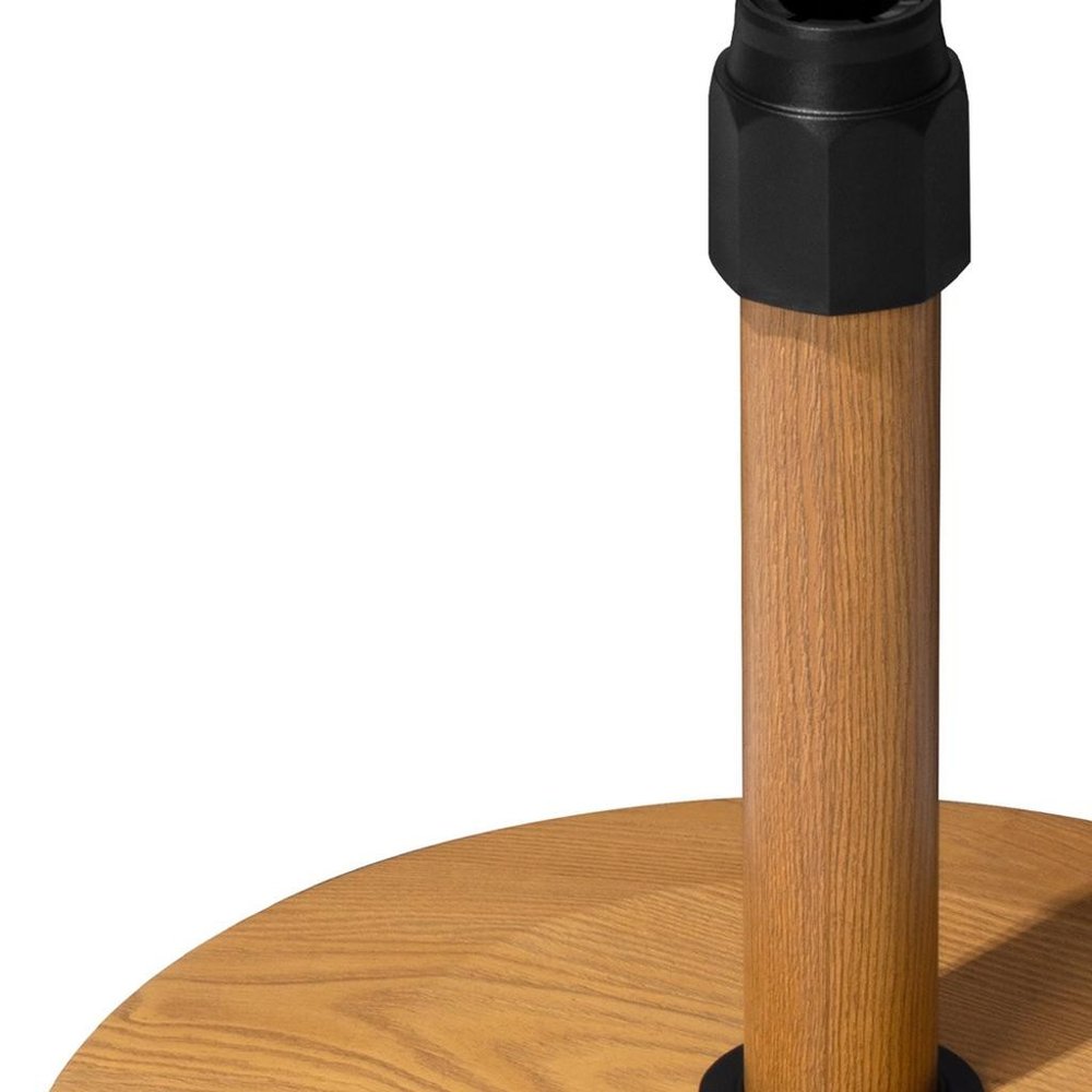 Light Brown Market Umbrella Steel In Ground Adjustable Umbrella Base With Wheels