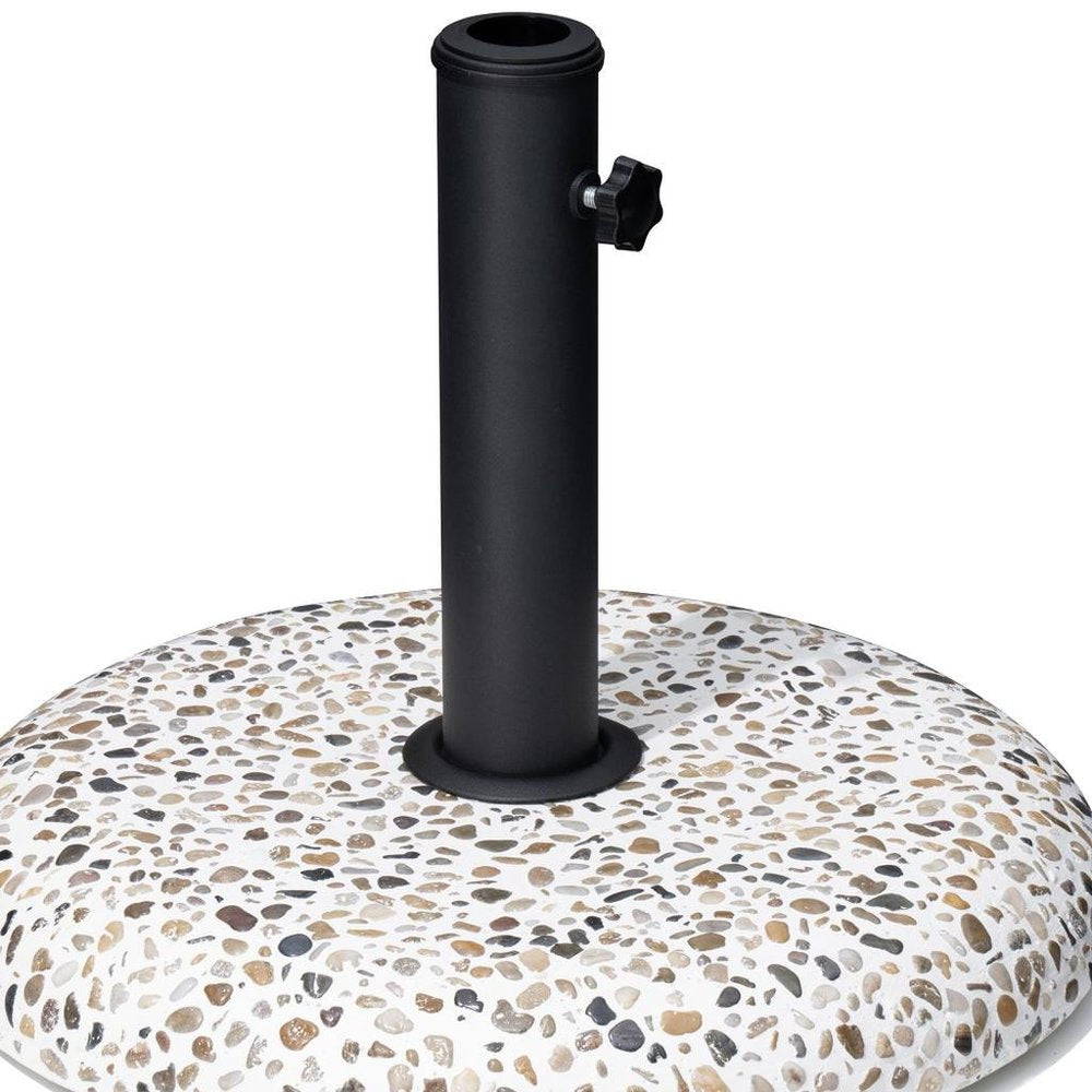 Stone Market Umbrella Steel In Ground Adjustable Umbrella Base