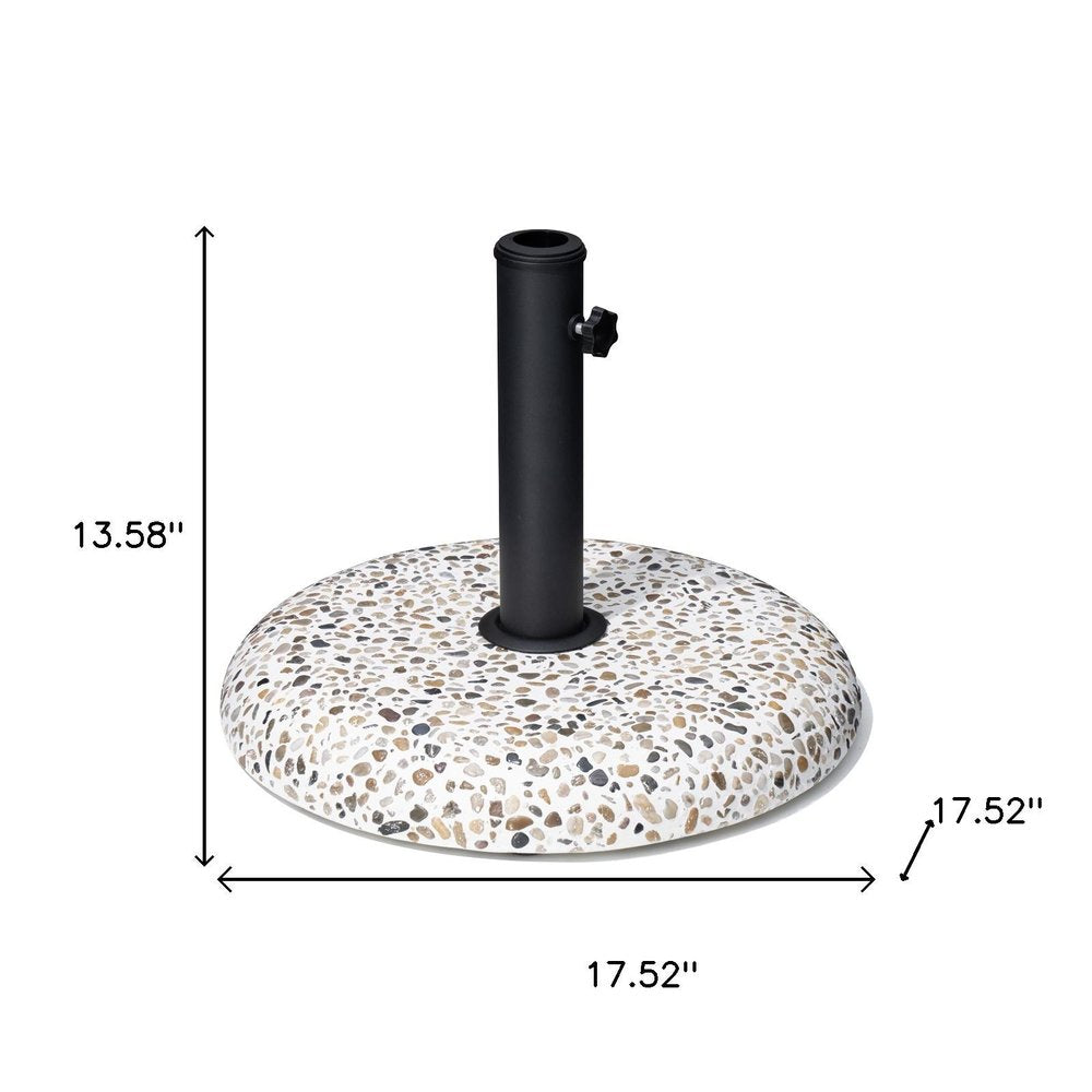 Stone Market Umbrella Steel In Ground Adjustable Umbrella Base