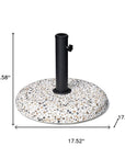 Stone Market Umbrella Steel In Ground Adjustable Umbrella Base