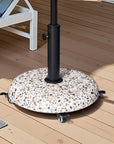 Stone Market Umbrella Steel In Ground Adjustable Umbrella Base