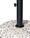 Stone Market Umbrella Steel In Ground Adjustable Umbrella Base