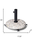 Stone Market Umbrella Steel In Ground Adjustable Umbrella Base
