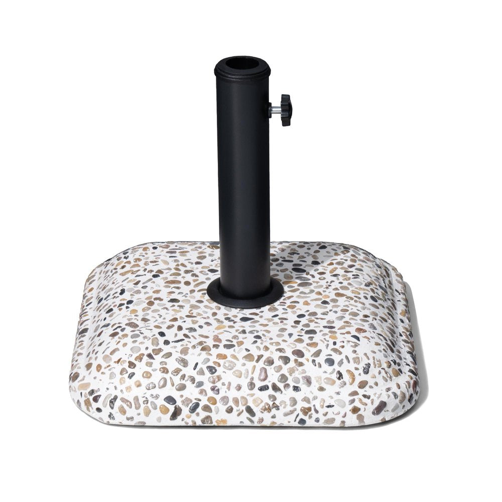 Stone Market Umbrella Steel In Ground Adjustable Umbrella Base