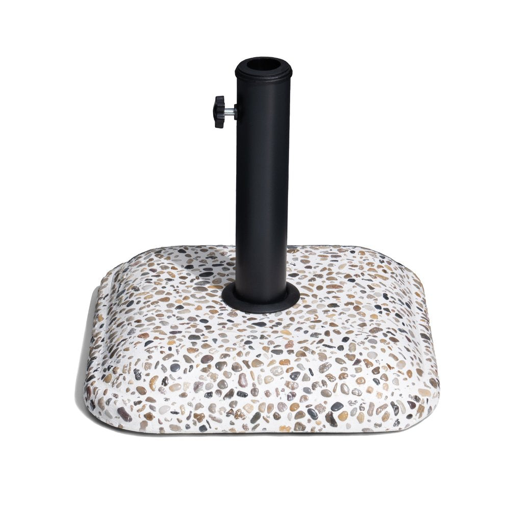 Stone Market Umbrella Steel In Ground Adjustable Umbrella Base