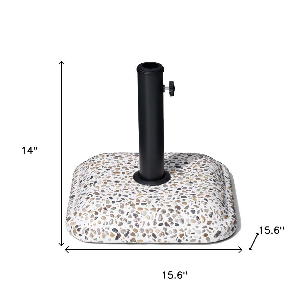 Stone Market Umbrella Steel In Ground Adjustable Umbrella Base