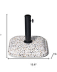 Stone Market Umbrella Steel In Ground Adjustable Umbrella Base