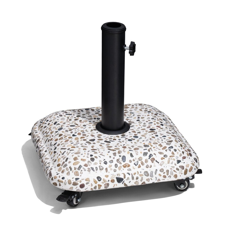 Stone Market Umbrella Steel In Ground Adjustable Umbrella Base