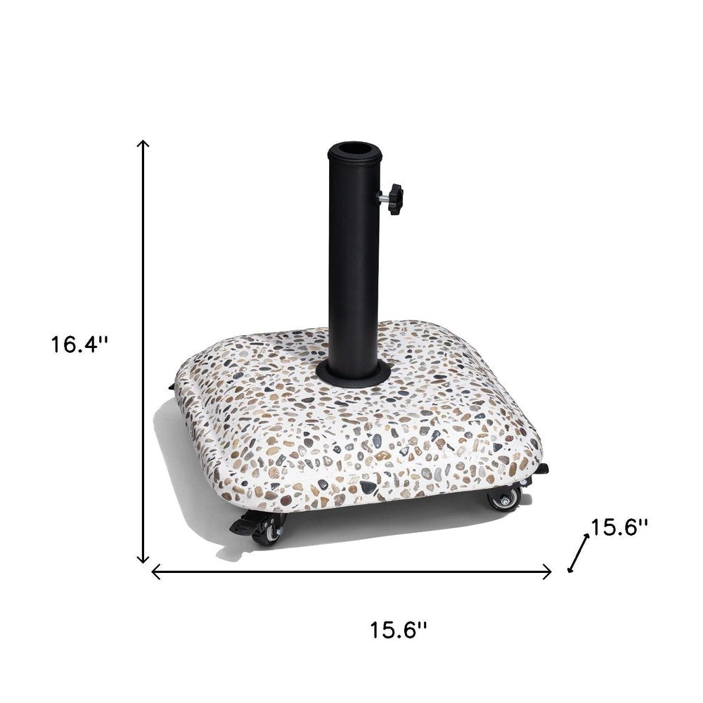Stone Market Umbrella Steel In Ground Adjustable Umbrella Base