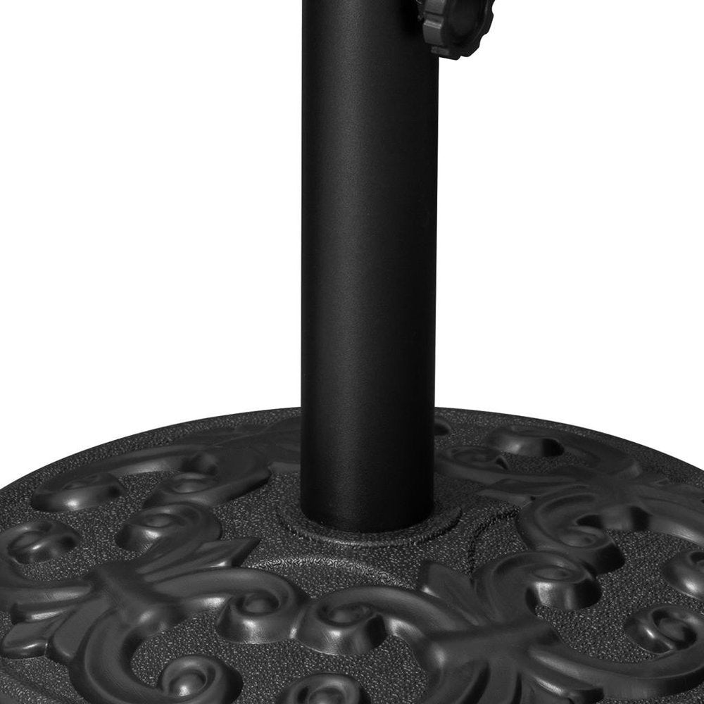 Black Market Umbrella Fillable Steel In Ground Adjustable Umbrella Base