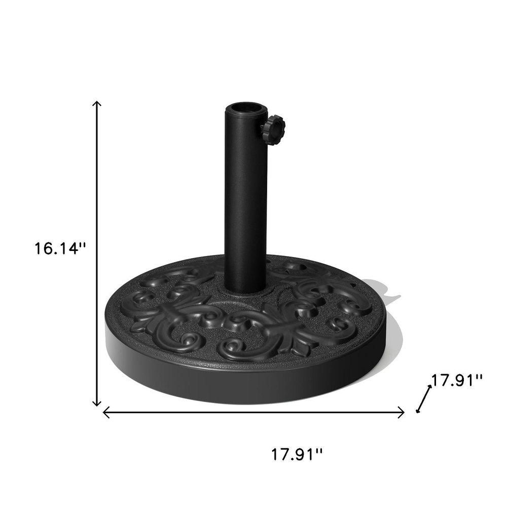 Black Market Umbrella Fillable Steel In Ground Adjustable Umbrella Base