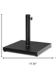Black Market Umbrella Fillable Steel In Ground Adjustable Umbrella Base