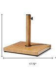 Brown Market Umbrella Fillable Steel In Ground Adjustable Umbrella Base