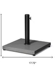 Gray Market Umbrella Fillable Steel In Ground Adjustable Umbrella Base