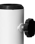 White Market Umbrella Fillable Steel In Ground Adjustable Umbrella Base