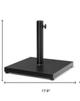 Black Market Umbrella Fillable Steel In Ground Adjustable Umbrella Base
