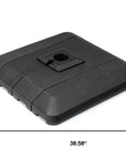 Black Cantilever Umbrella Fillable Steel In Ground Umbrella Base