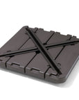 Brown Cantilever Umbrella Fillable Steel In Ground Umbrella Base