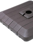 Brown Cantilever Umbrella Fillable Steel In Ground Umbrella Base