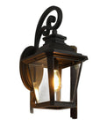 Black Transparent Outdoor Hanging Light With Clear Shades