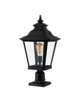 Black Transparent Outdoor Hanging Light With Clear Shades