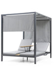 64" X 64" Gray Aluminum Gazebo