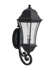 Black Transparent Outdoor Hanging Light With Clear Shades