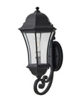 Black Transparent Outdoor Hanging Light With Clear Shades