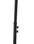 9.5' White Polyester Hexagonal Cantilever Patio Umbrella with Stand