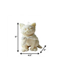 6" Gray Vanilla Scented Dimensional Cat Candle Round Novelty
