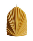 6" Gold Black Ice Scented Dimensional Palm Leaf Candle