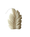 6" Ivory Unscented Dimensional Feather Candle Novelty Novelty