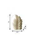 6" Ivory Black Ice Scented Dimensional Feather Candle Novelty Novelty