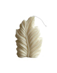 6" Ivory Black Ice Scented Dimensional Feather Candle Novelty Novelty