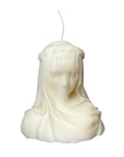6" Ivory Vanilla Scented Dimensional Lady Candle Novelty Novelty