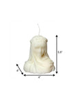 6" Ivory Vanilla Scented Dimensional Lady Candle Novelty Novelty
