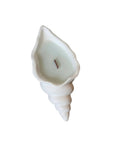 6" Light Blue Unscented Soy Wax Candle In White Resin Novelty Holder
