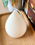 5" Ivory Ocean Breeze Scented Dimensional Teardrop Candle Novelty Novelty